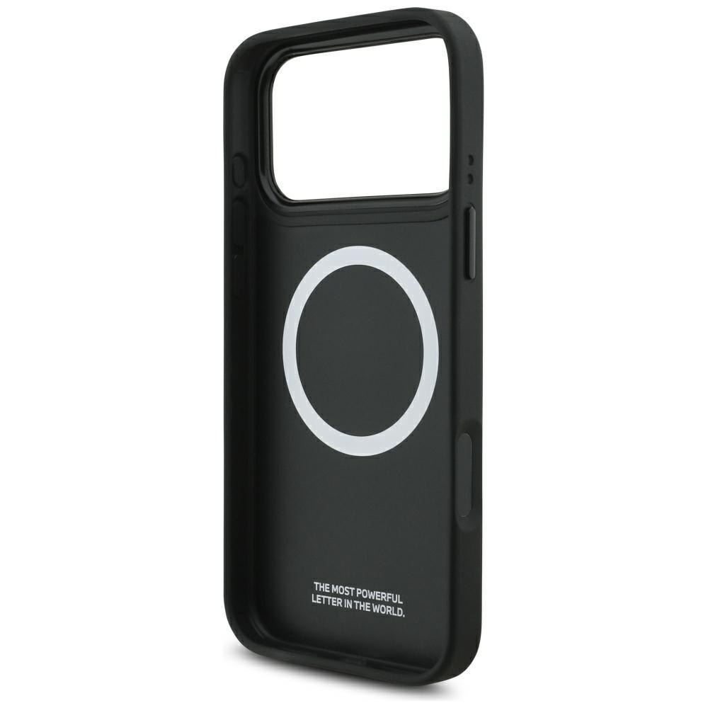 Etui BMW M Carbon Logo MagSafe do iPhone 17 Pro Max niebieski